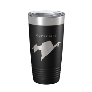 Culver Lake Map Tumbler Travel Mug Insulated Laser Engraved Coffee Cup New Jersey 20 oz