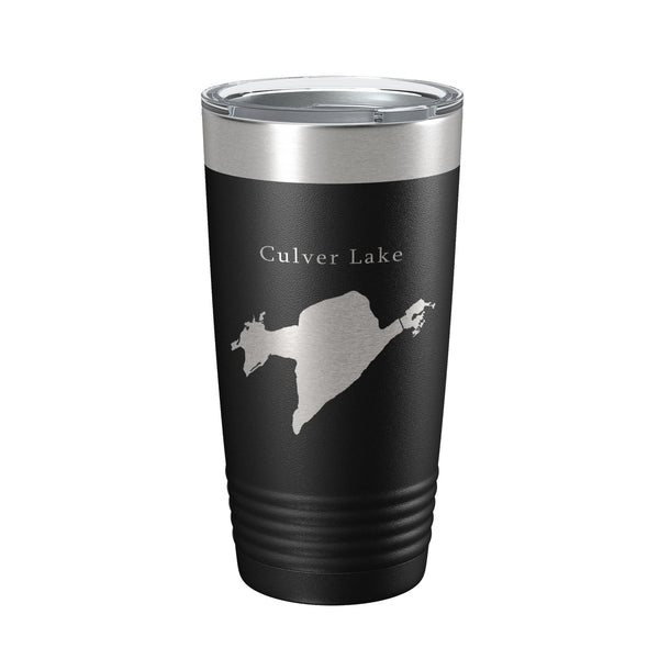 Culver Lake Map Tumbler Travel Mug Insulated Laser Engraved Coffee Cup New Jersey 20 oz