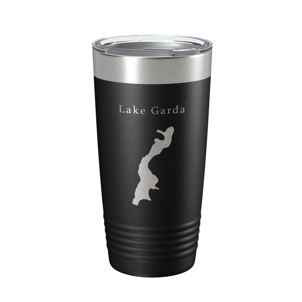 Lake Garda Map Tumbler Travel Mug Insulated Laser Engraved Coffee Cup Connecticut 20 oz
