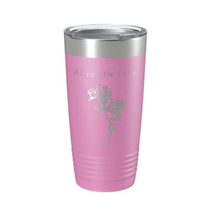 Aliceville Lake Map Tumbler Travel Mug Insulated Laser Engraved Coffee Cup Alabama Mississippi 20 oz