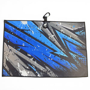 Galaxy Razor Golf Towel | 24” x 16” Microfiber Towel | Magnetic Clip & Carabiner | Premium Golf Accessory