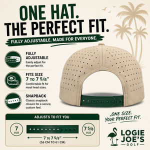 Marlin Golf Hat | Snapback Cap | Built-in Magnetic Ball Marker Holder + Marker Included | Adjustable Purple