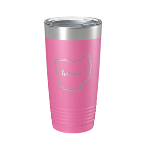 Ohio Tumbler Home State Travel Mug Insulated Laser Engraved Map Coffee Cup 20 oz