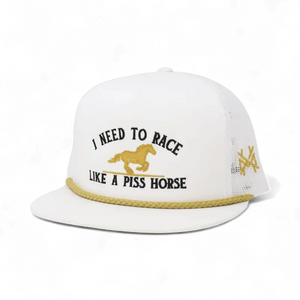 Race Like A Piss Horse Snapback Hat